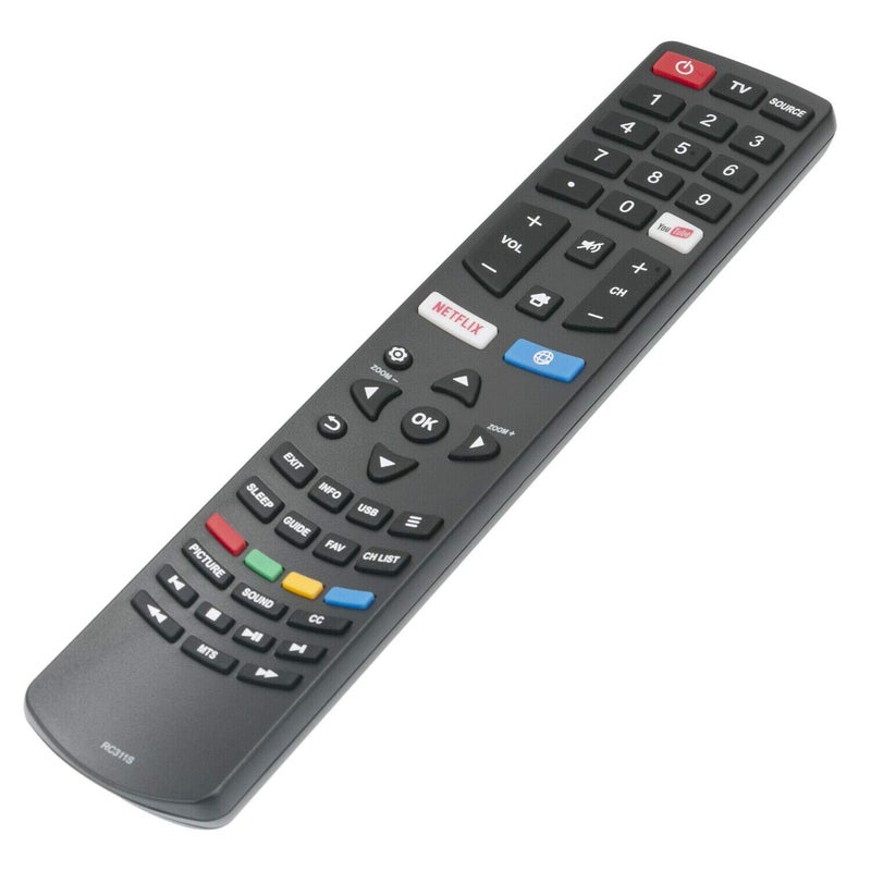 PERFASCIN RC311S-06-531W52-TY01X Replaced Remote Control fit for Zonda TV 43D1680 DI49X6500/49D1800 49S6600 DO-1609681/55D1600 55D1680 55S6600 60D1800 L49S6600 - Image 3